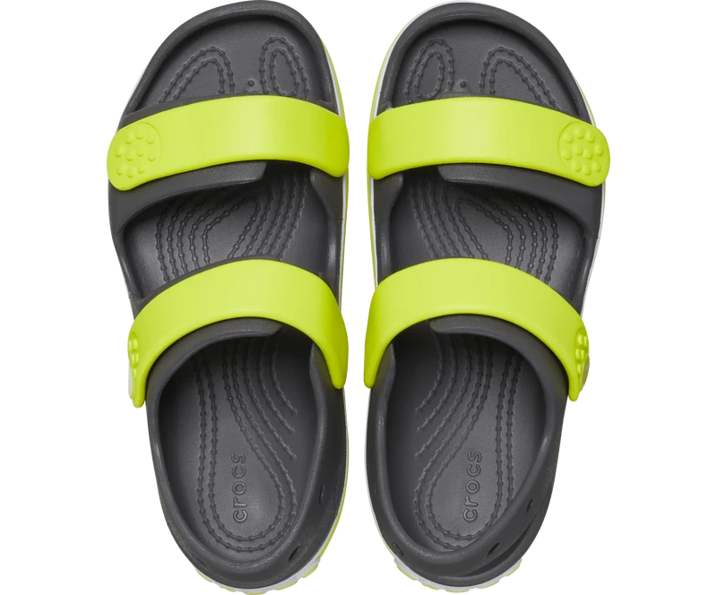 CROCS Kinder Crocband Cruiser Sandale - Schiefergrau / Acidity