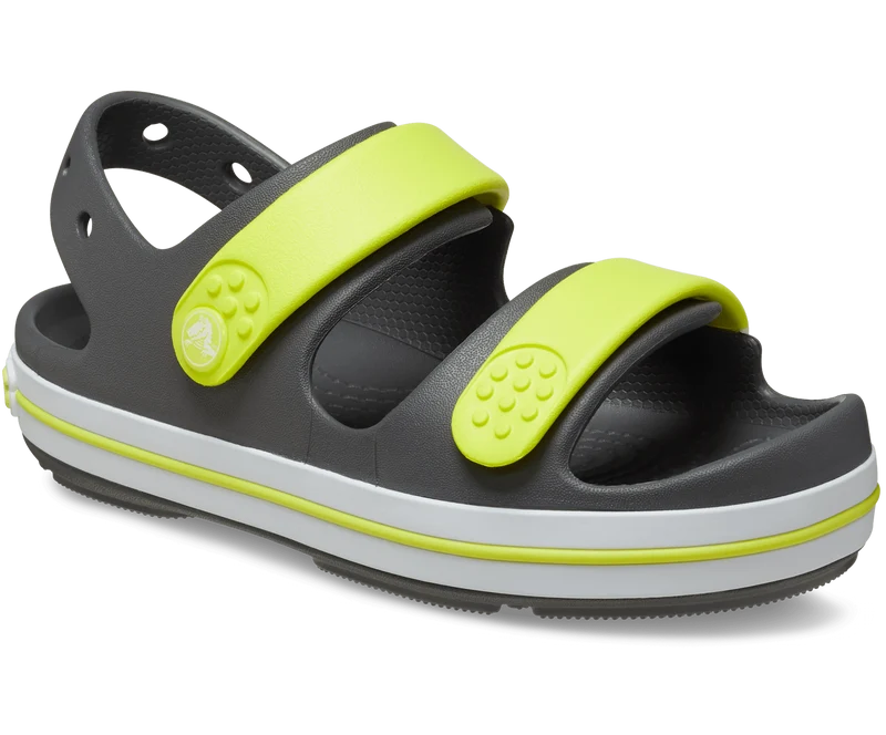 CROCS Kinder Crocband Cruiser Sandale - Schiefergrau / Acidity