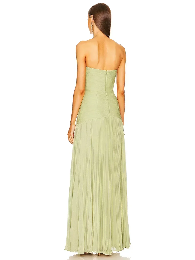 LETHEREN Elegantes Maxikleid