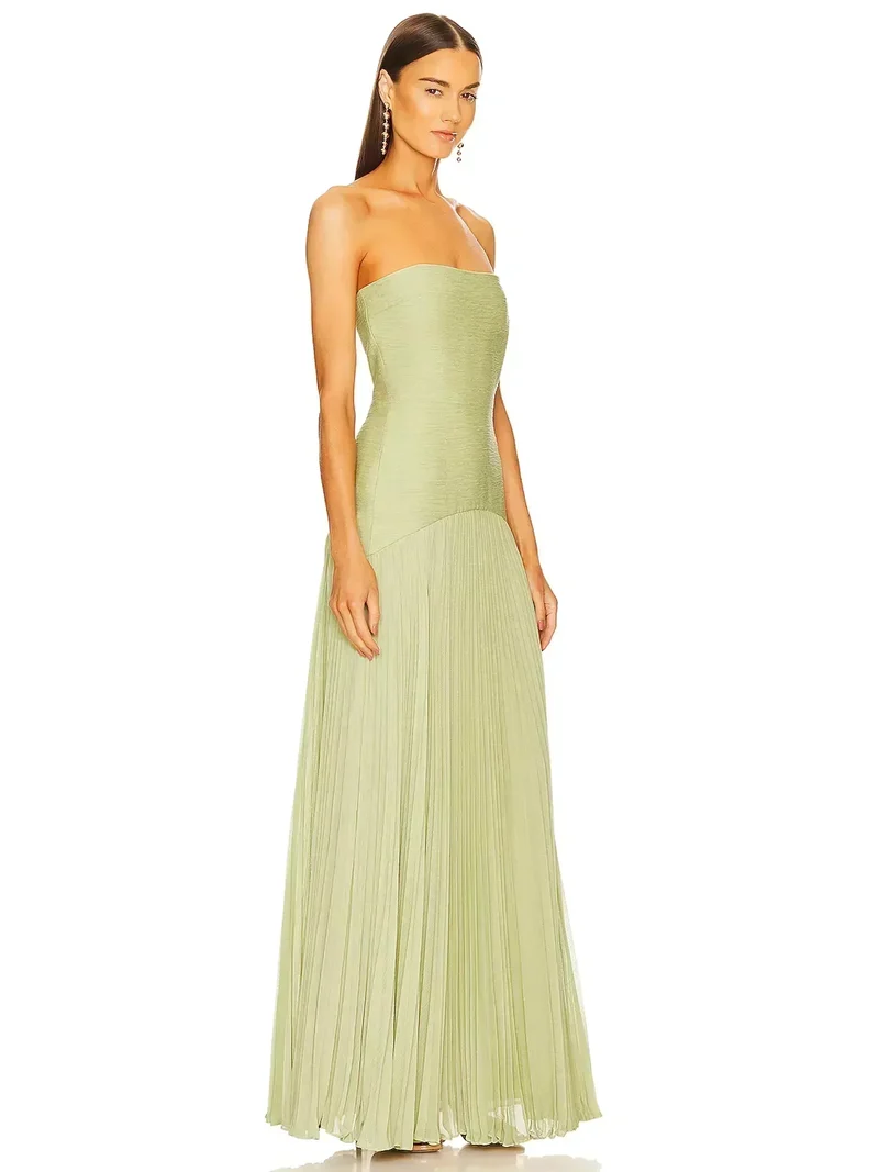LETHEREN Elegantes Maxikleid