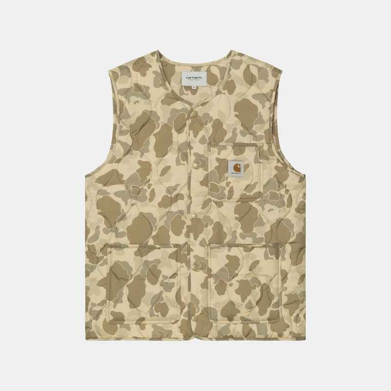 Carhartt WIP Herren Skyton Weste - Camo Duck Desert