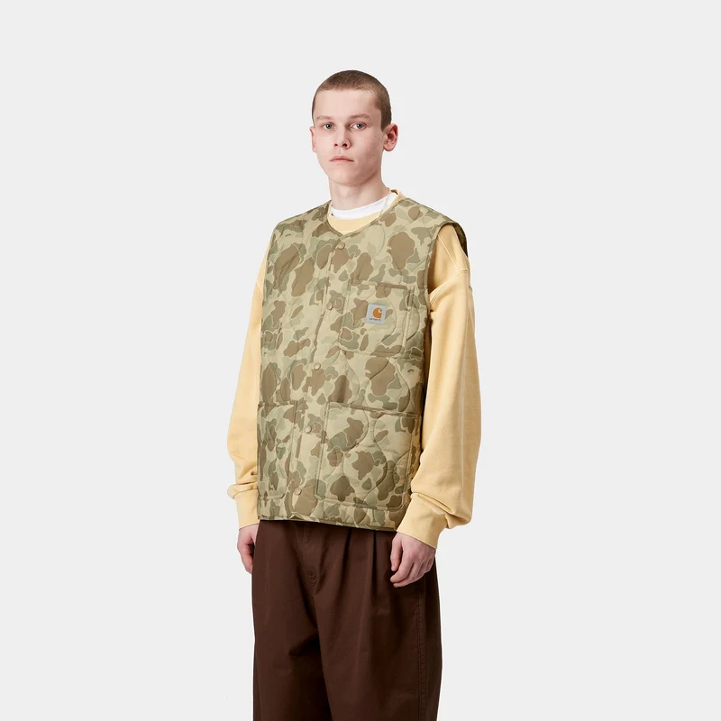 Carhartt WIP Herren Skyton Weste - Camo Duck Desert