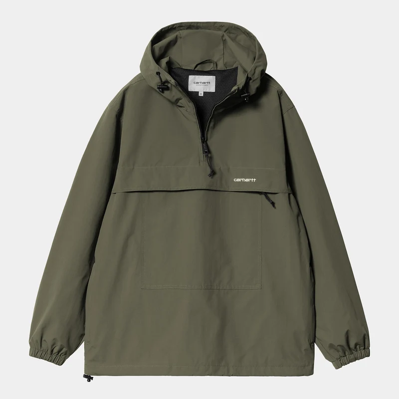 Carhartt WIP Herren Windbreaker Pullover Sommerjacke - Schildkröte / Weiß