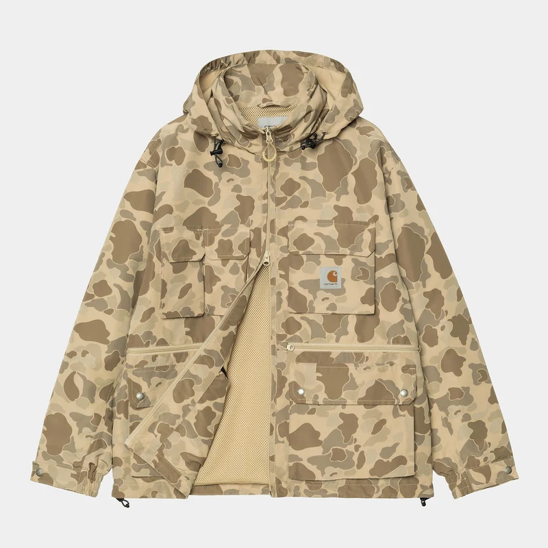 Carhartt WIP Herren Irwin Jacke - Camo Duck Desert