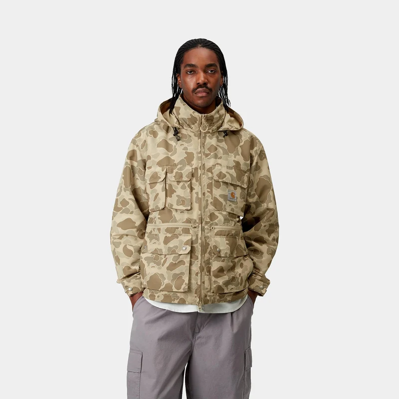 Carhartt WIP Herren Irwin Jacke - Camo Duck Desert