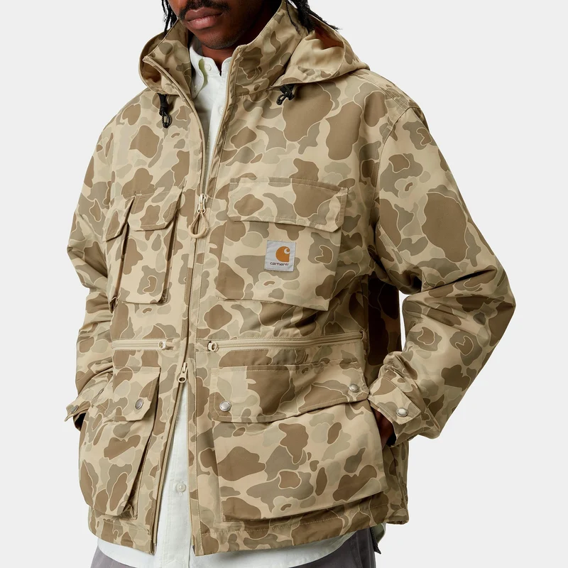 Carhartt WIP Herren Irwin Jacke - Camo Duck Desert