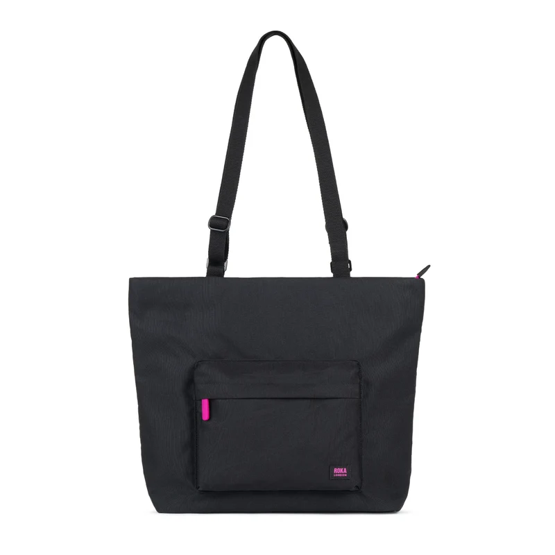 ROKA Pink Label Trafalgar B Tasche aus recyceltem Canvas – Aschgrau