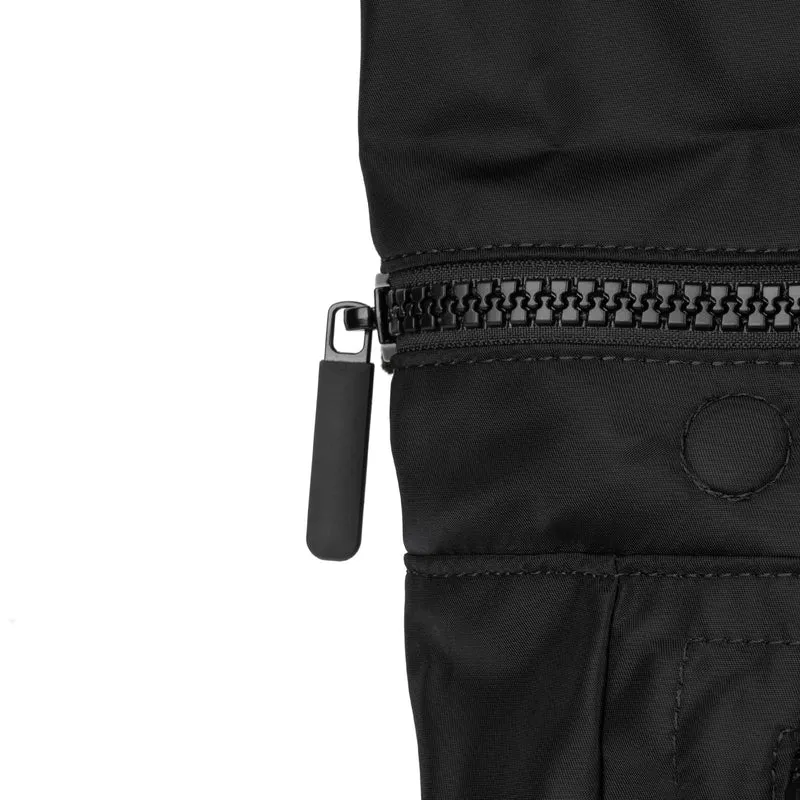 ROKA All Black Camden P Medium Tasche aus recyceltem Nylon - Schwarz