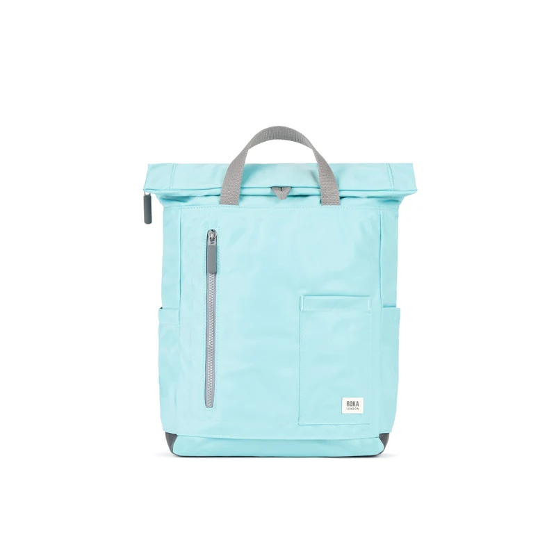 ROKA Camden P Mittelgroße Tasche aus recyceltem Nylon – Aquatic Awe