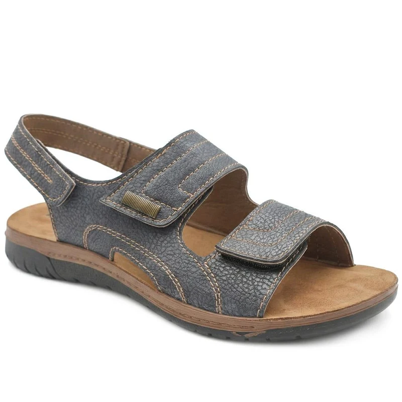 Touch Fasten Casual Sandals with Flat Heels - INB43014 / 329 216