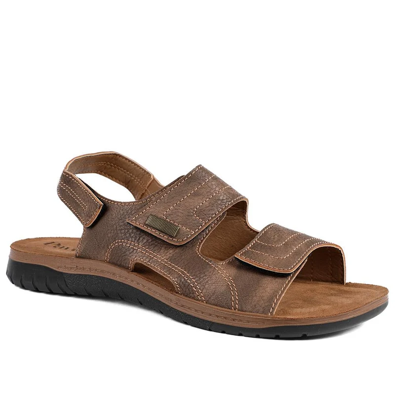 Touch Fasten Casual Sandals with Flat Heels - INB43014 / 329 216