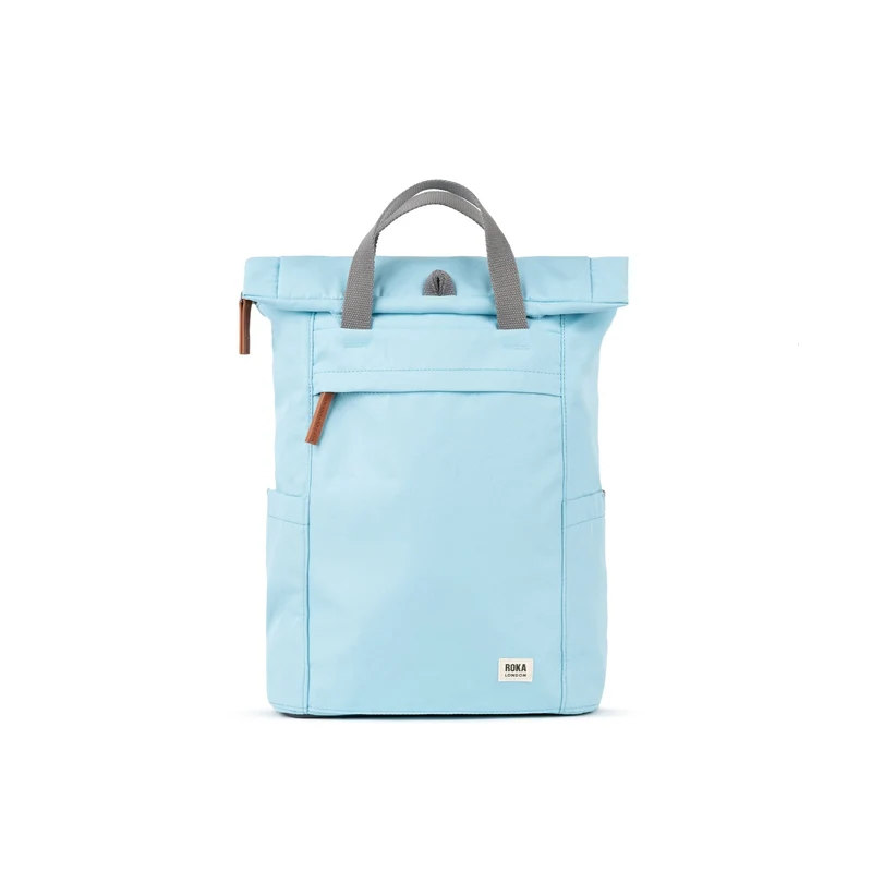 ROKA Finchley Eine mittelgroße Tasche aus recyceltem Canvas mit Eisgeschmack