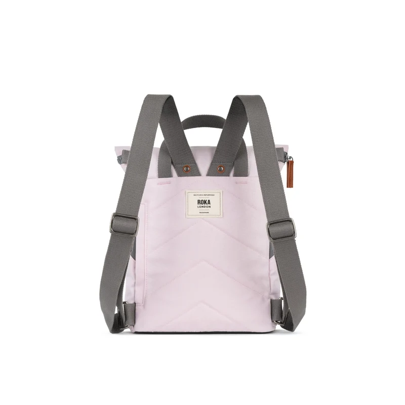ROKA Finchley Eine transzendente kleine Tasche aus recyceltem Canvas in Pink