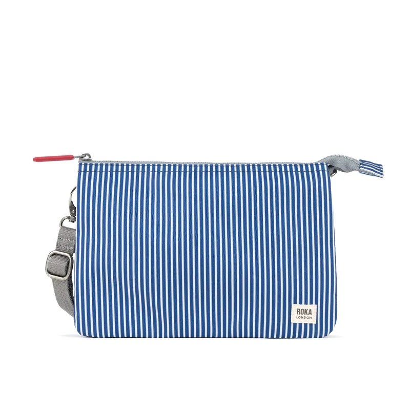 ROKA Carnaby Crossbody XL Tasche aus rotem Hickory-Recycling-Canvas