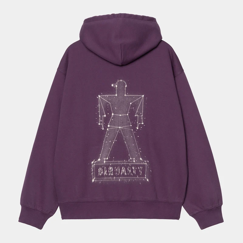 Carhartt WIP Herren Stargazer Kapuzenpullover – Huckleberry / Wax