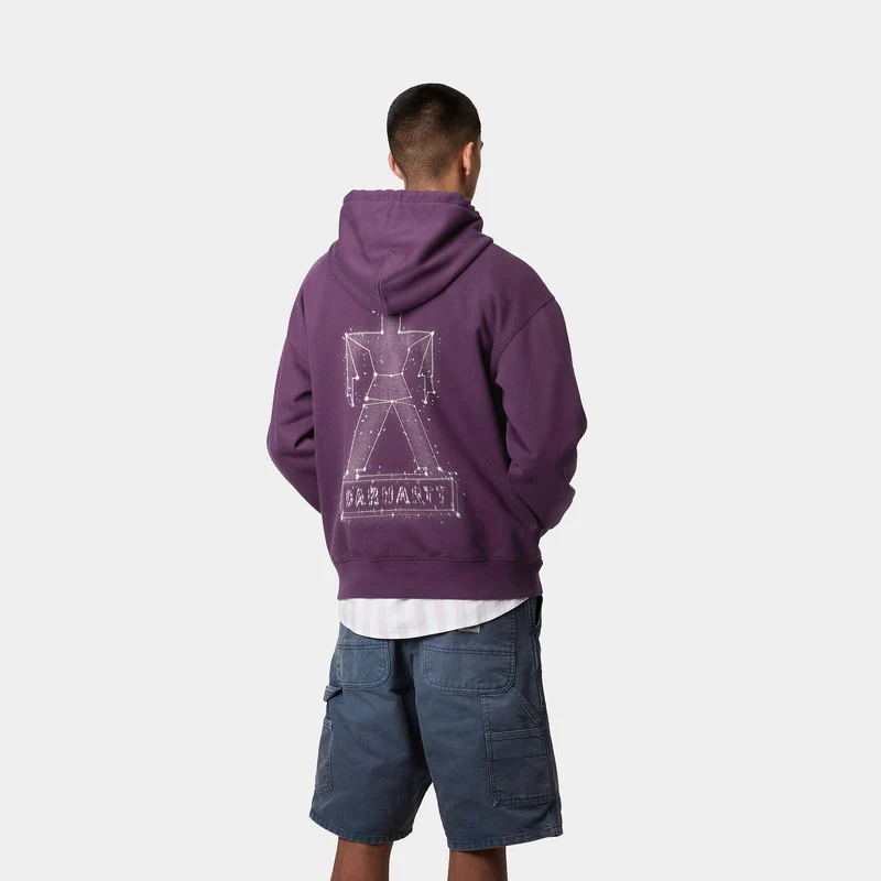 Carhartt WIP Herren Stargazer Kapuzenpullover – Huckleberry / Wax