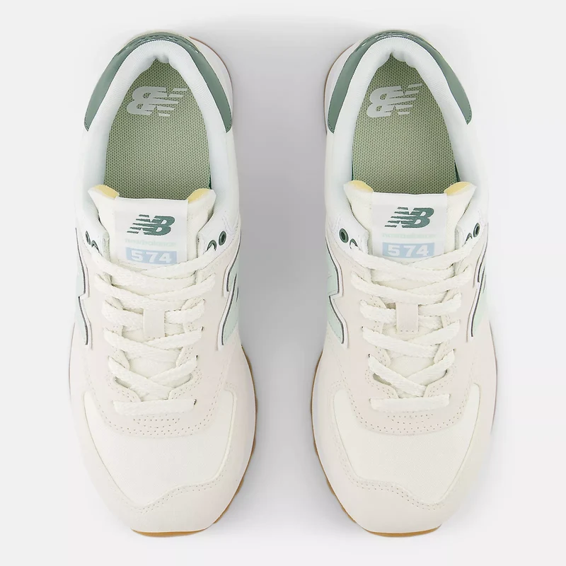 New Balance Damen 574 Fashion Sneakers - Meersalz / Neue Fichte