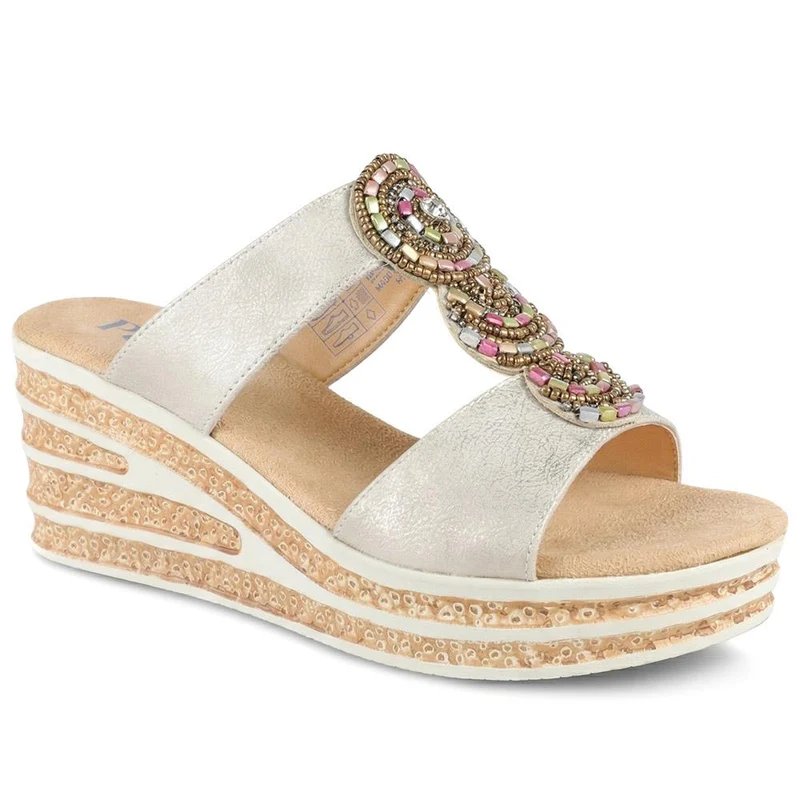 Wedge Heel Jewelled Sandals - WBINS43087 / 329 160