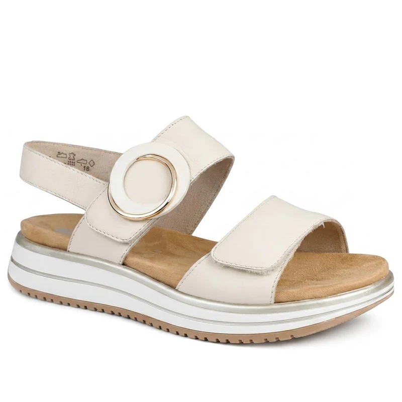 Remonte Dual Adjustable Fasten Sandals - DRS43514 / 329 362 - Beige