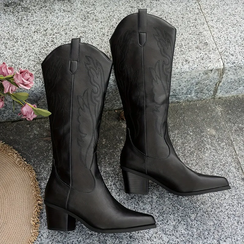 Sienna | Stilvolle Western-Cowboystiefel mit weiter Wadenweite