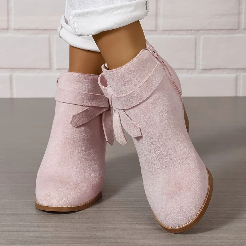 Lea | Elegante Und Moderne Stiefeletten Mit Schleifen-Detail