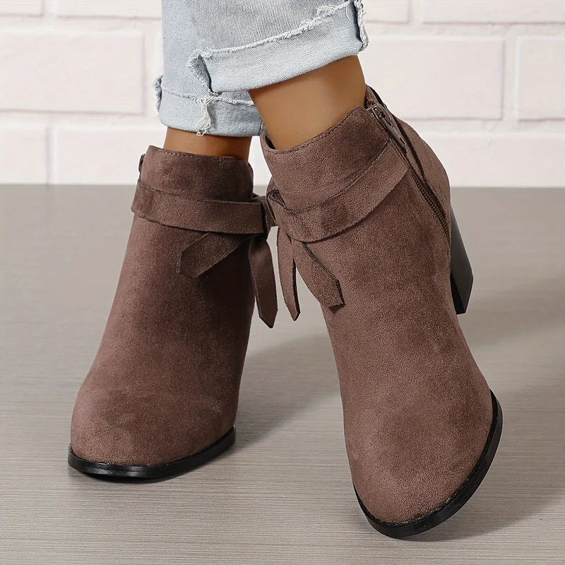 Lea | Elegante Und Moderne Stiefeletten Mit Schleifen-Detail