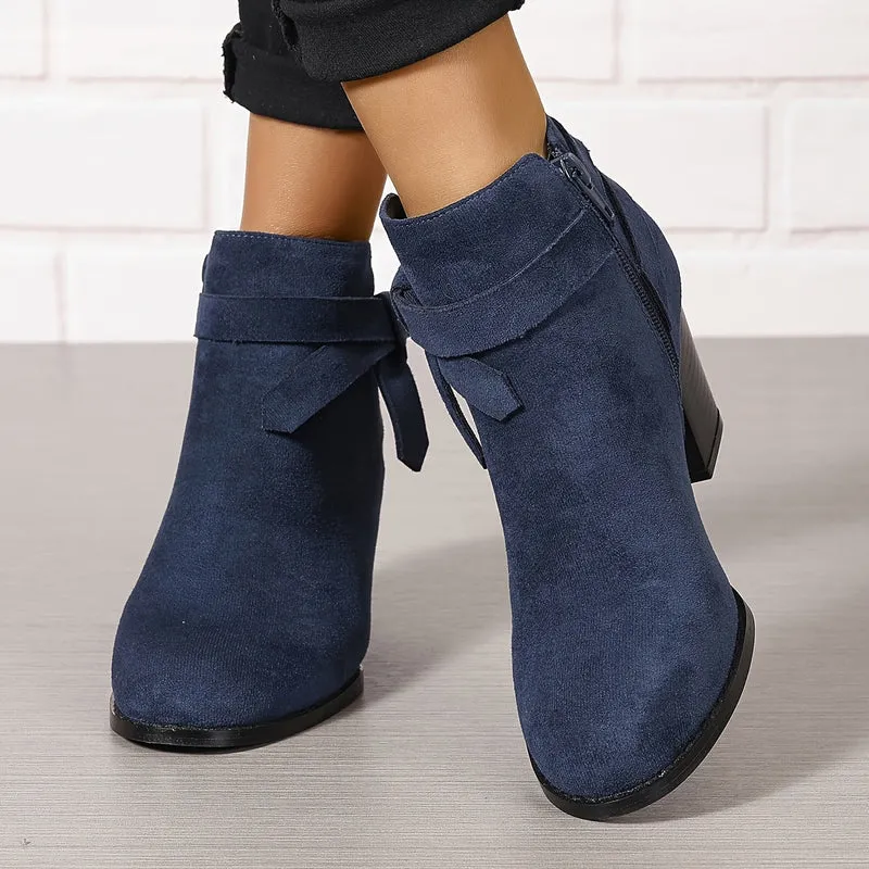 Lea | Elegante Und Moderne Stiefeletten Mit Schleifen-Detail