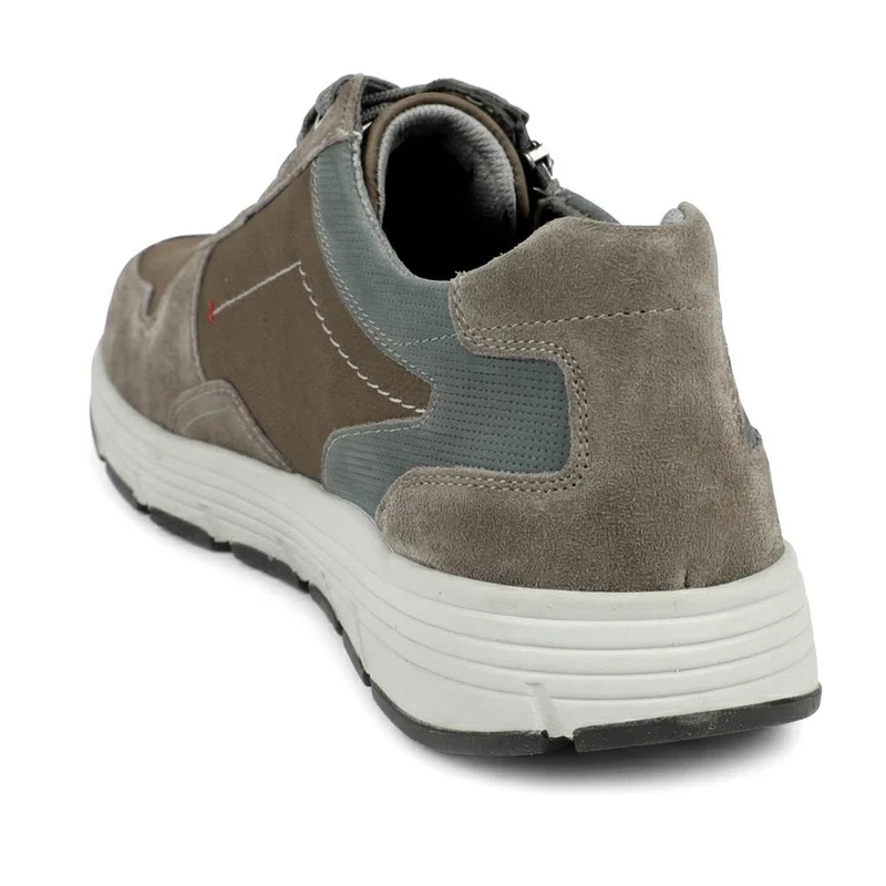 Padders Leather Zip & Lace Fasten Trainers - PADPARK43508 / 328 900 - Brown