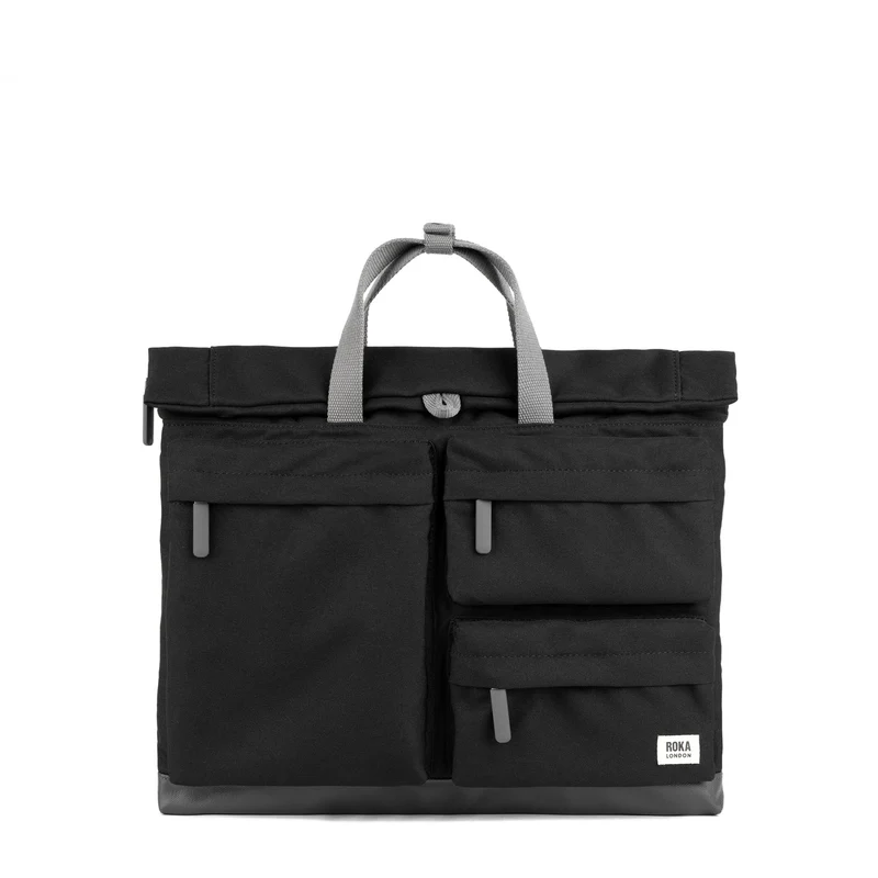 ROKA Blackfriars M Ash Tasche aus recyceltem Canvas