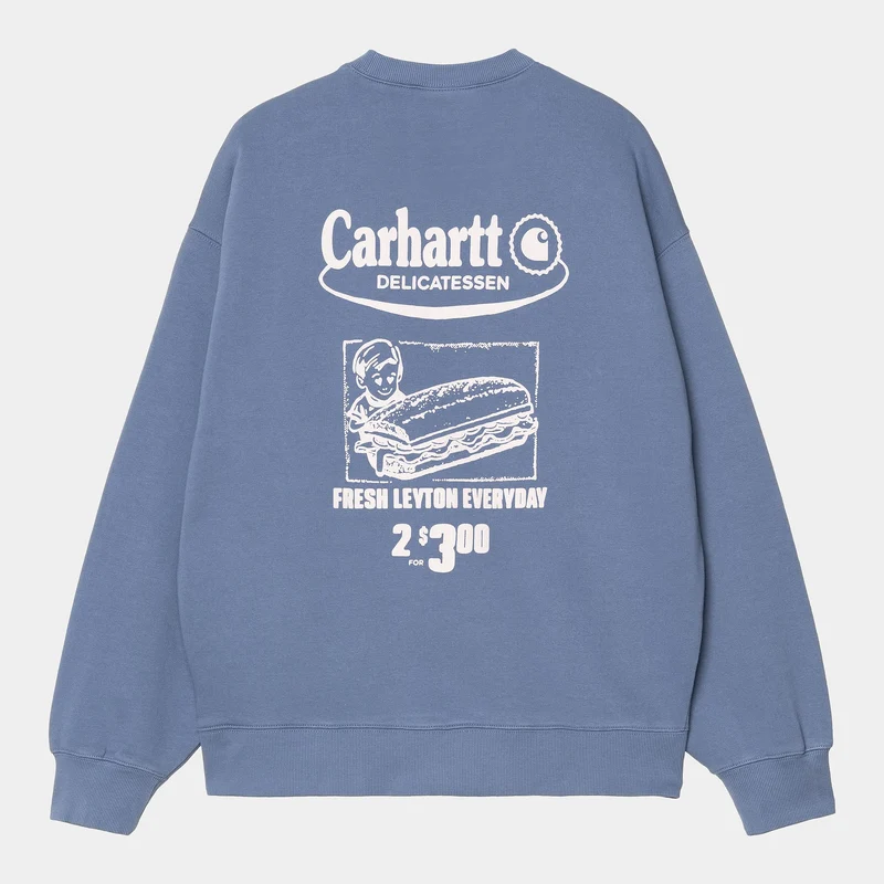 Carhartt WIP Herren Katalog Sweatshirt - Blaue Iris