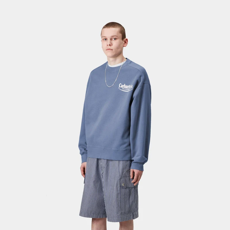 Carhartt WIP Herren Katalog Sweatshirt - Blaue Iris