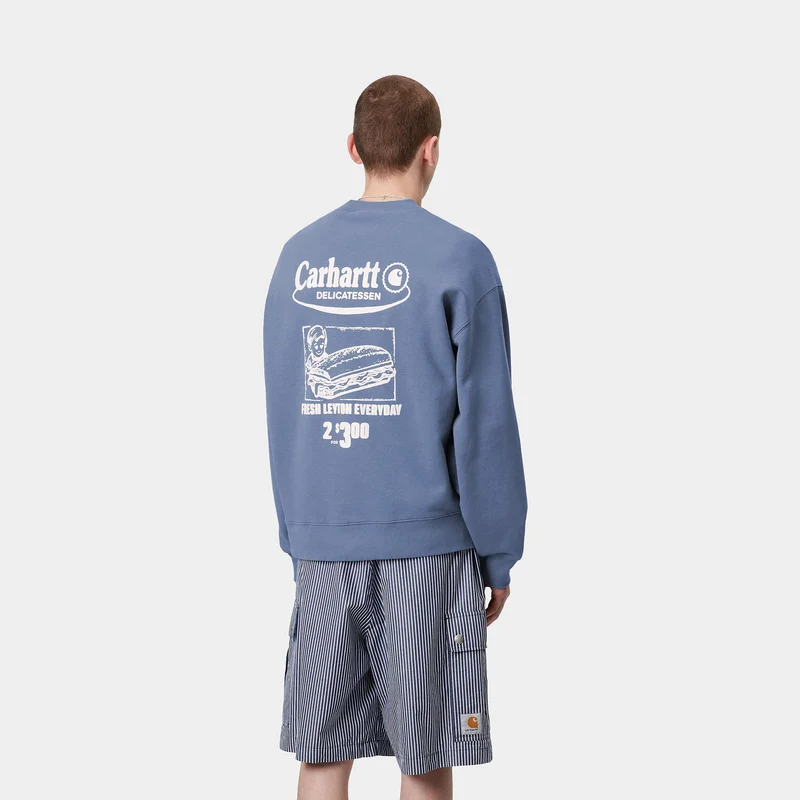 Carhartt WIP Herren Katalog Sweatshirt - Blaue Iris