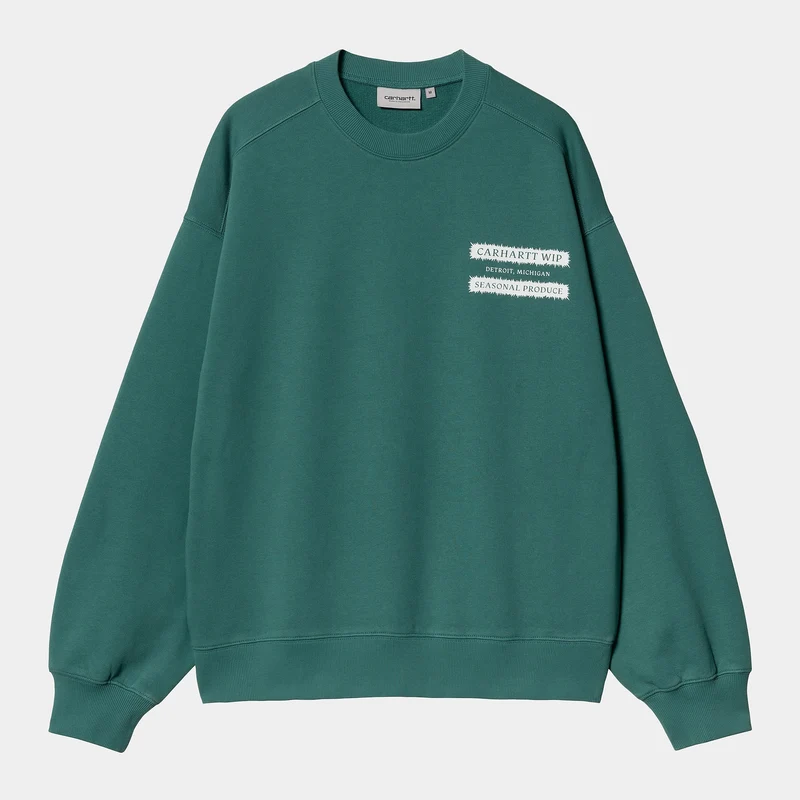 Carhartt WIP Herren Katalog Sweatshirt - Regenwald