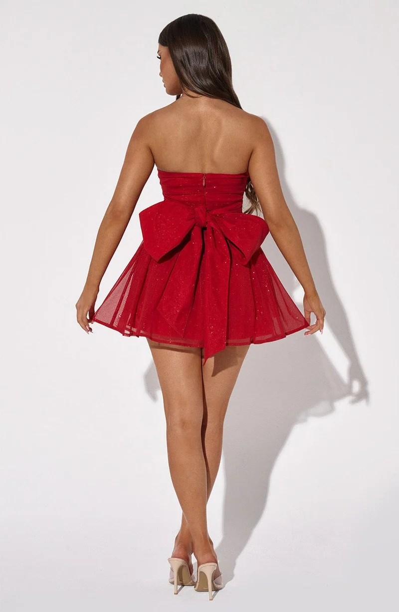 Eris - Minikleid mit Rückenschleife