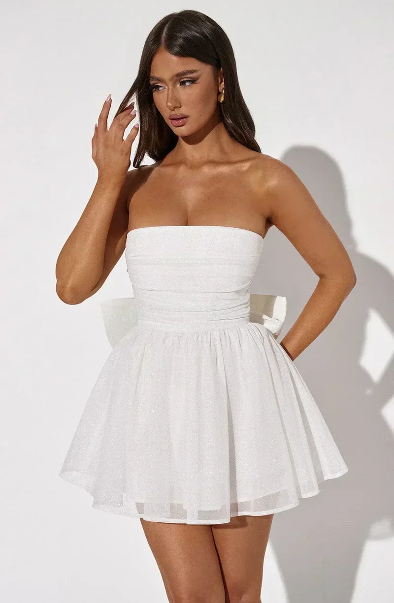 Eris - Minikleid mit Rückenschleife