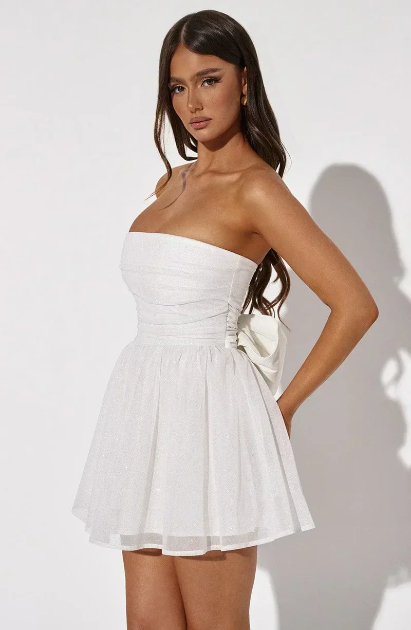 Eris - Minikleid mit Rückenschleife