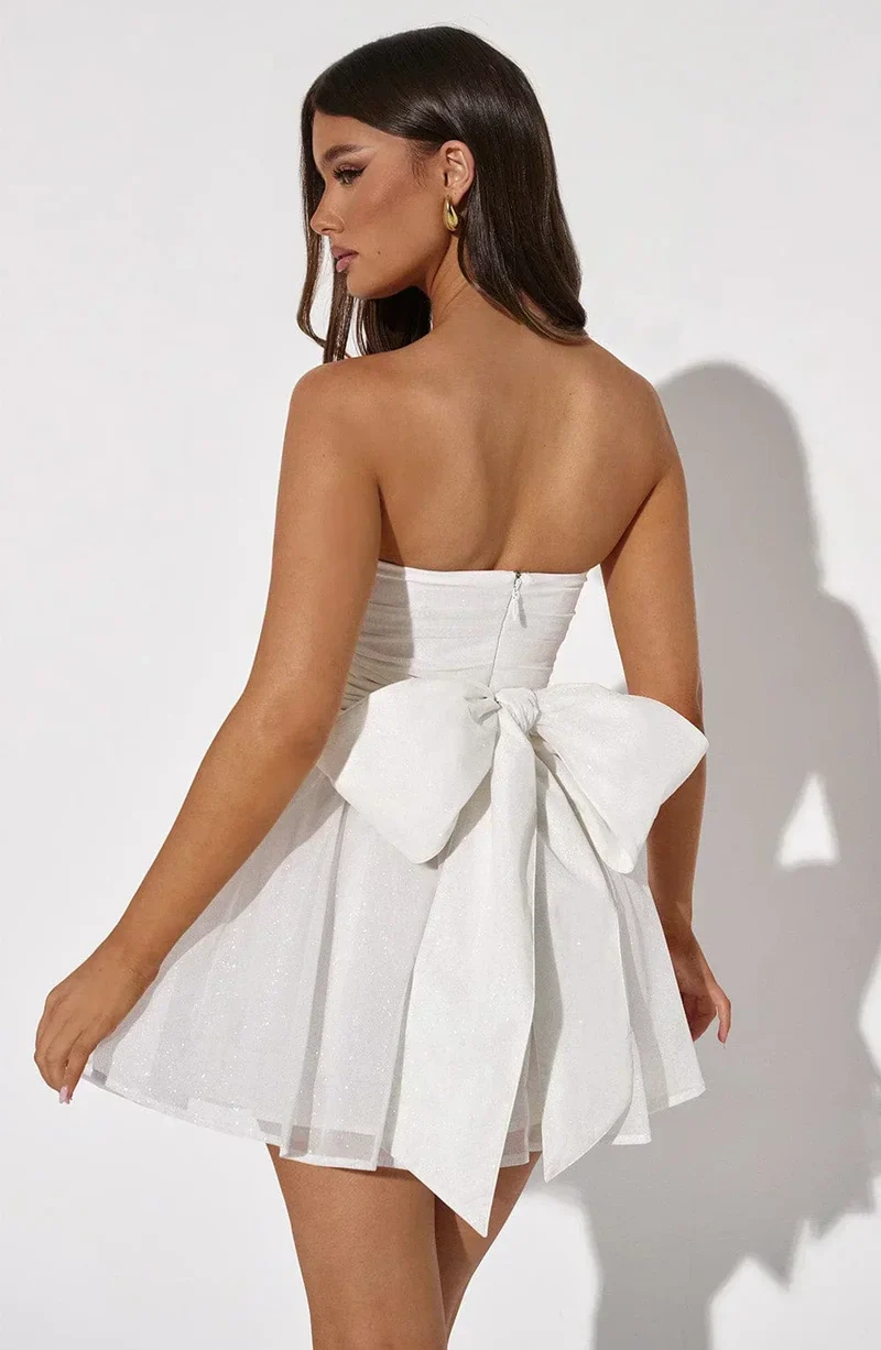 Eris - Minikleid mit Rückenschleife