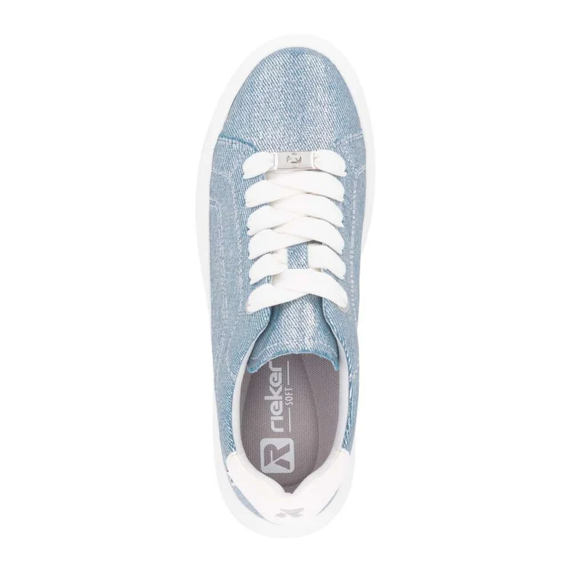 Rieker Modische Damen-Sneaker – Blau