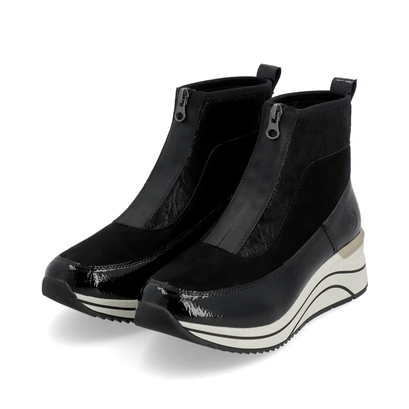 Remonte Modische High-Top-Sneaker für Damen – Schwarz