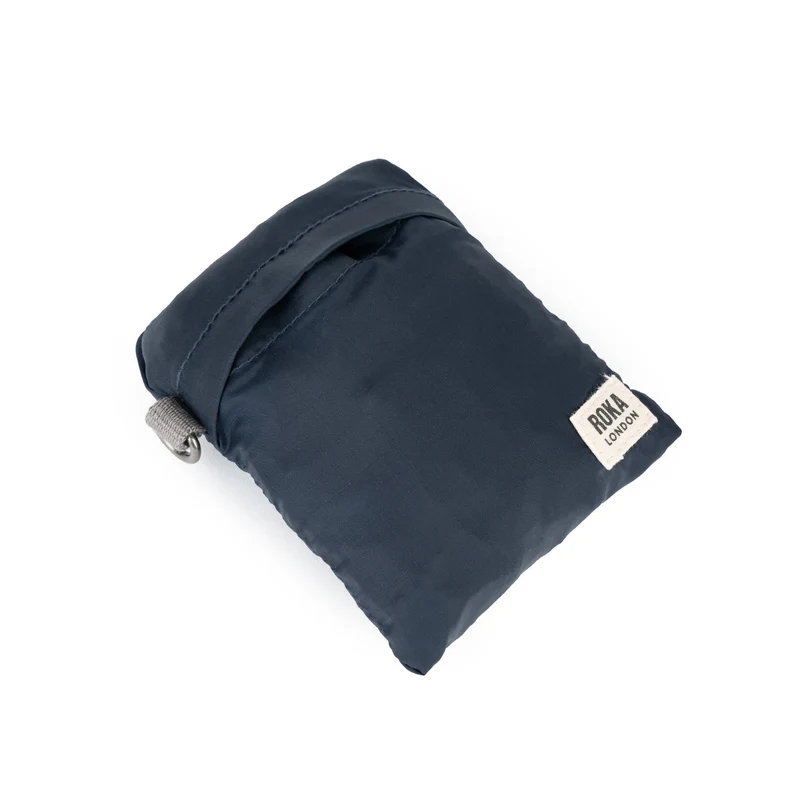 ROKA Borough Medium Ripstop-Tasche aus recyceltem Nylon – Mitternachtsblau