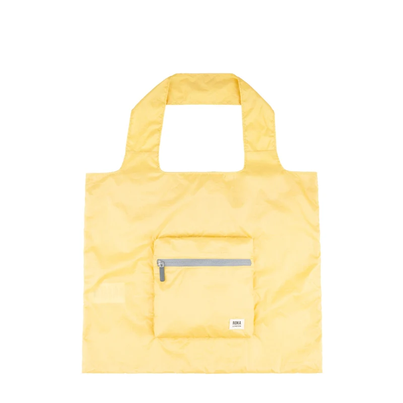 ROKA Borough Medium Ripstop-Tasche aus recyceltem Nylon – Zitronengelb