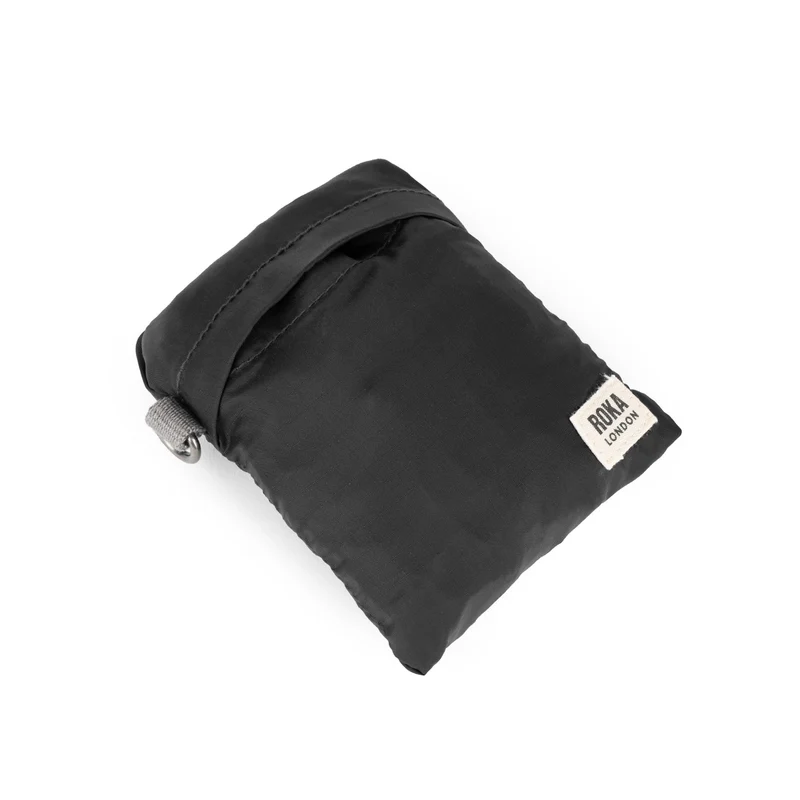 ROKA Borough Medium Ripstop-Tasche aus recyceltem Nylon – Schwarz