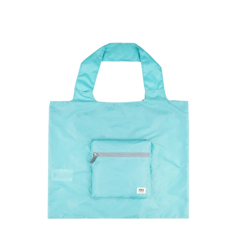 ROKA Borough Medium Ripstop-Tasche aus recyceltem Nylon – Aquatic Awe