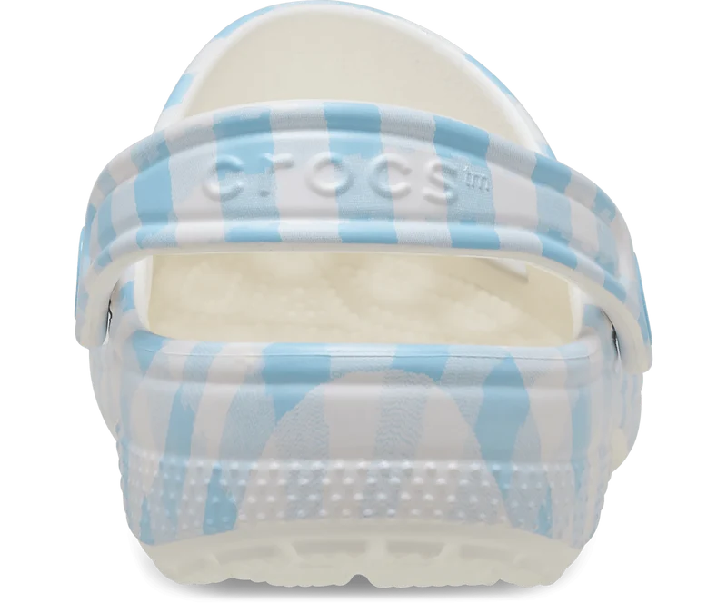 CROCS Unisex Gingham Clog - Weiß / Blau