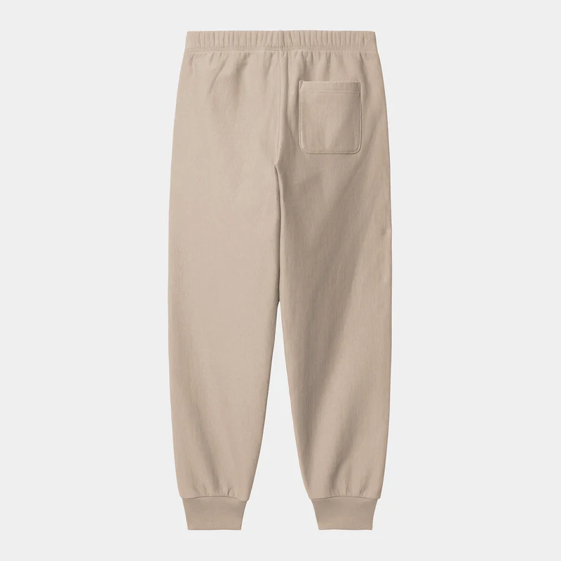 Carhartt WIP Herren American Script Jogginghose - Fleur de Sel