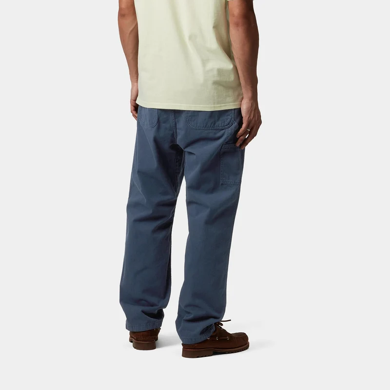 Carhartt WIP Herren Flint Moraga Twill Hose - Dunkelblau, stückgefärbt