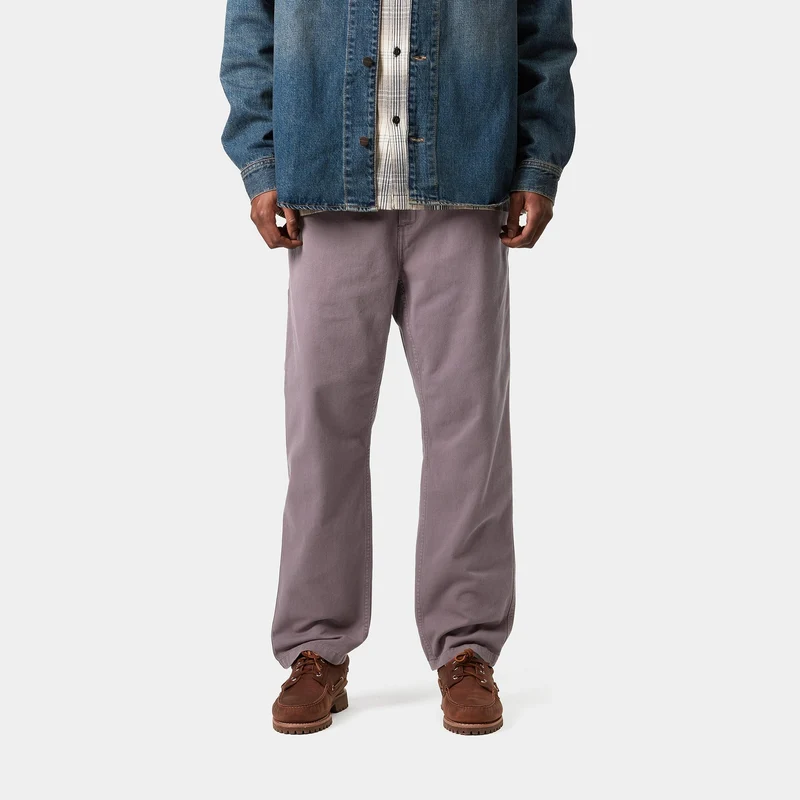Carhartt WIP Herren Flint Moraga Twill Hose - Manta Stückgefärbt