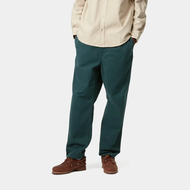 Carhartt WIP Herren Flint Moraga Twill Hose - Tiefblau, stückgefärbt