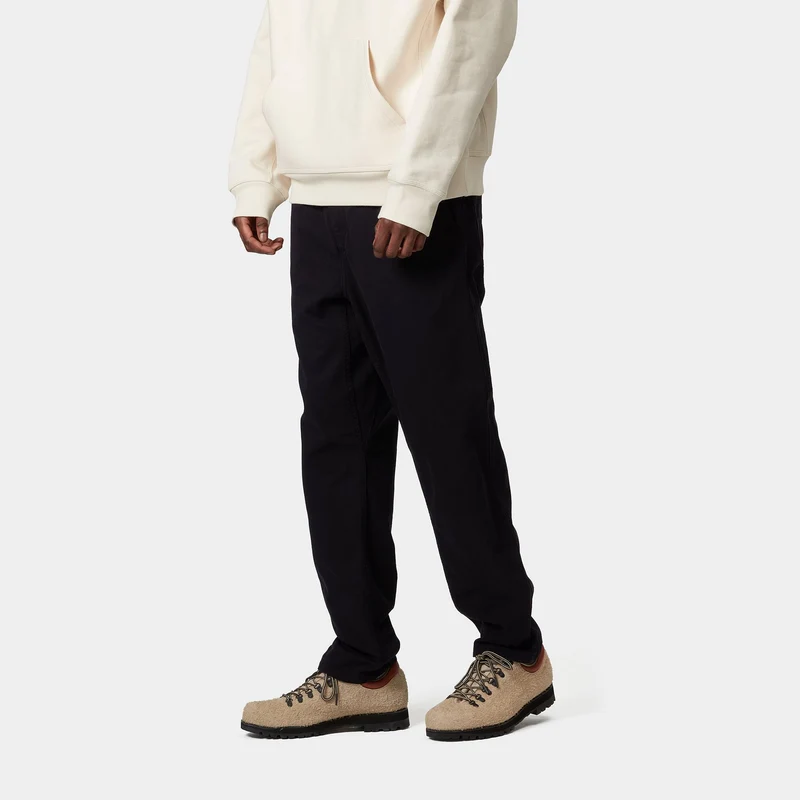 Carhartt WIP Herren Flint Moraga Twill Hose - Schwarz, stückgefärbt