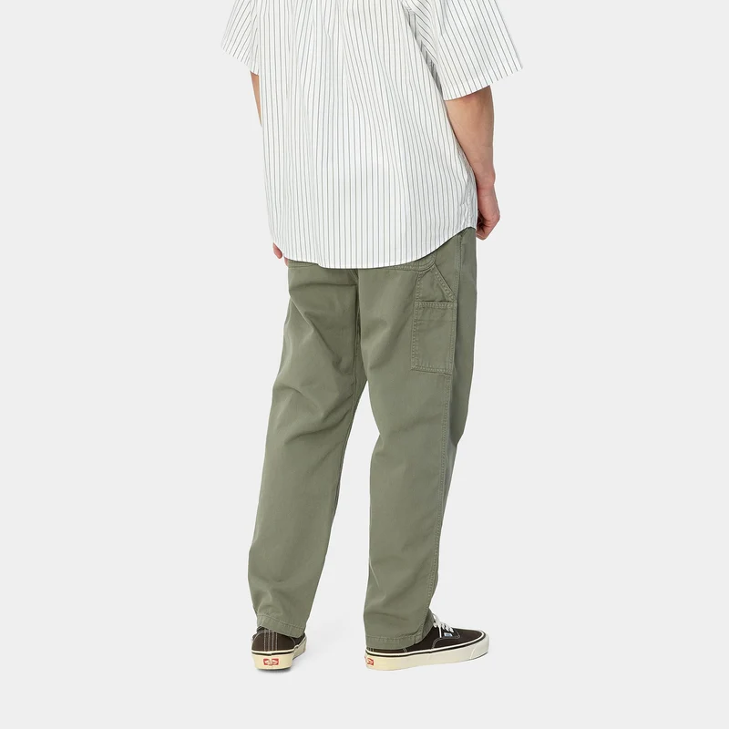 Carhartt WIP Herren Flint Moraga Twill Hose - Park Stückgefärbt